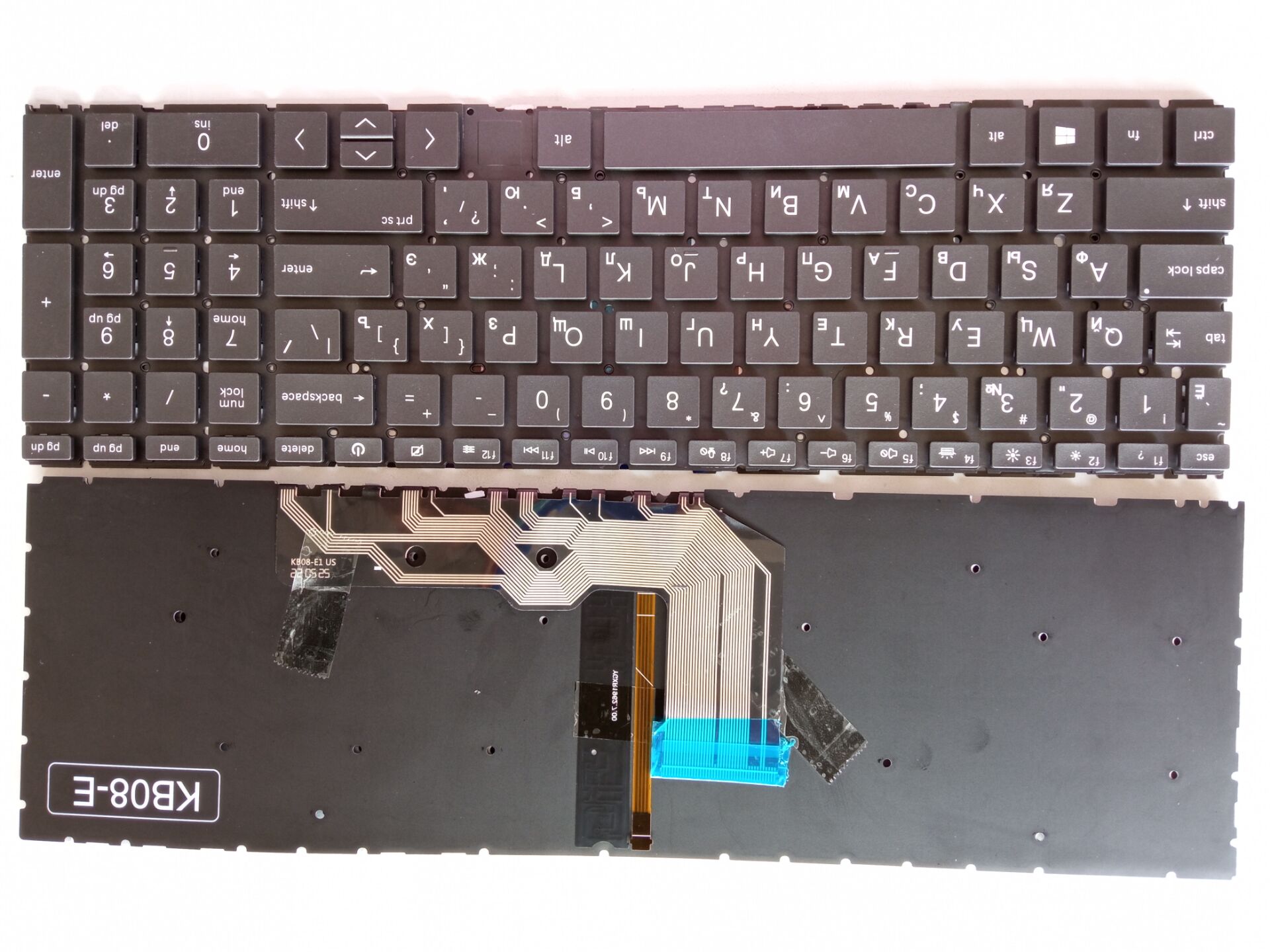 Picture of New Replacement Laptop Keyboard For HP 15-ED/15-AG/15-EE/17-CG/TPN-C149 BLACK Backlit (OEM) RU Layout
